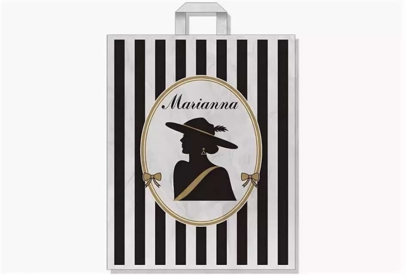 How a striped bag with a lady in a hat appeared - one of the symbols of the 90s