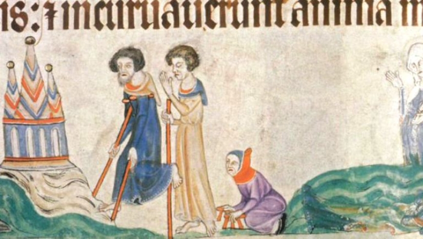 How did people with disabilities live in medieval Europe