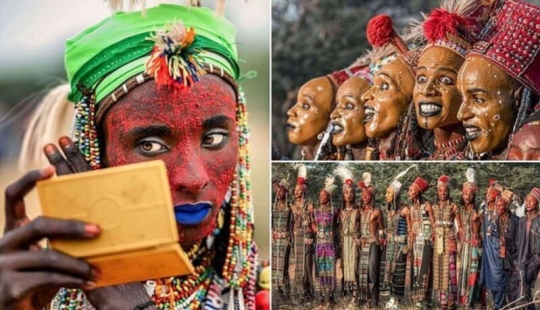 How is a beauty pageant among the men of the tribe wodaabe who judge teen girls