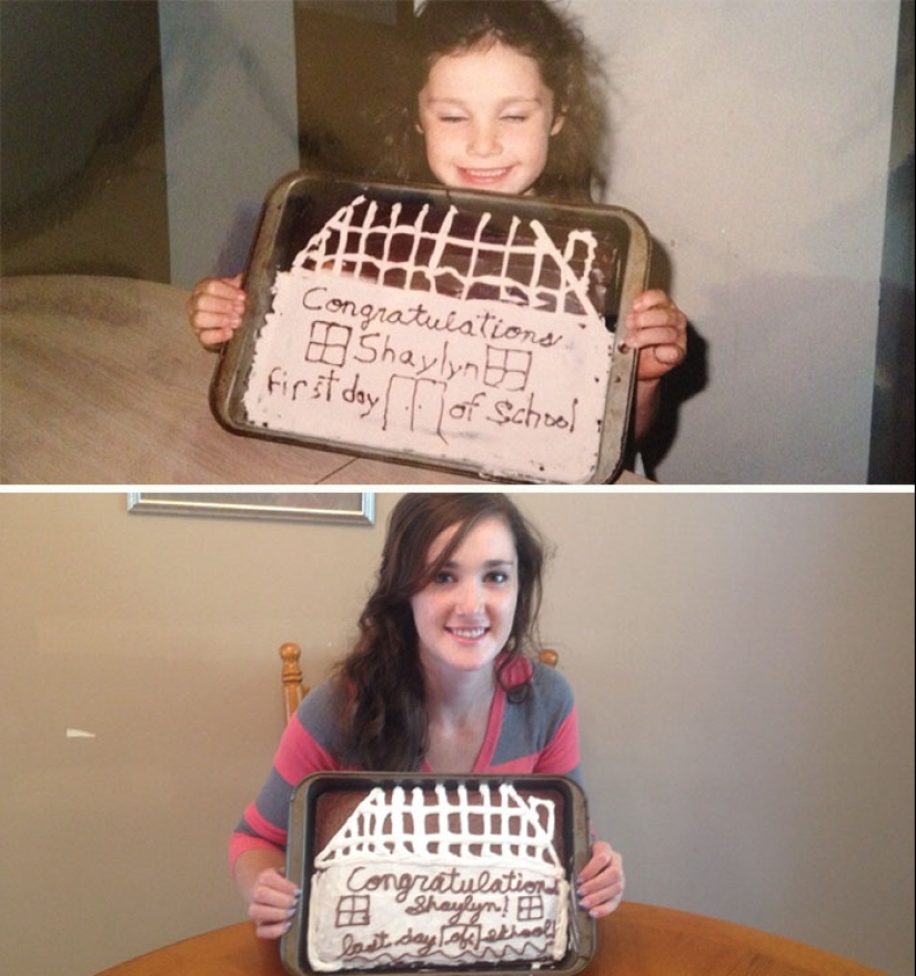 How many years, how many winters: children on the first and last day of school