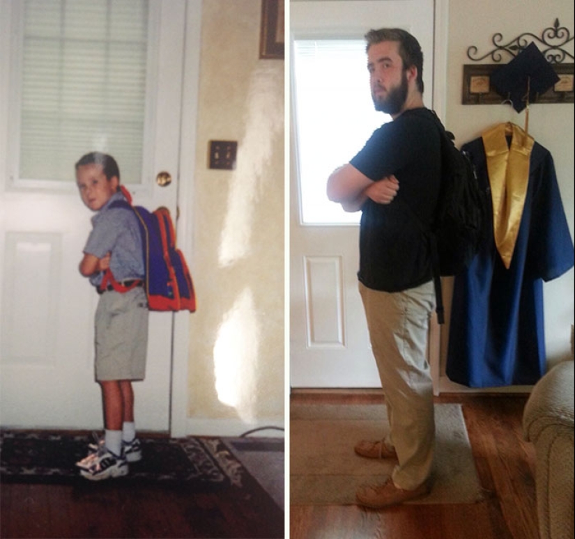 How many years, how many winters: children on the first and last day of school