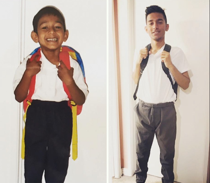 How many years, how many winters: children on the first and last day of school