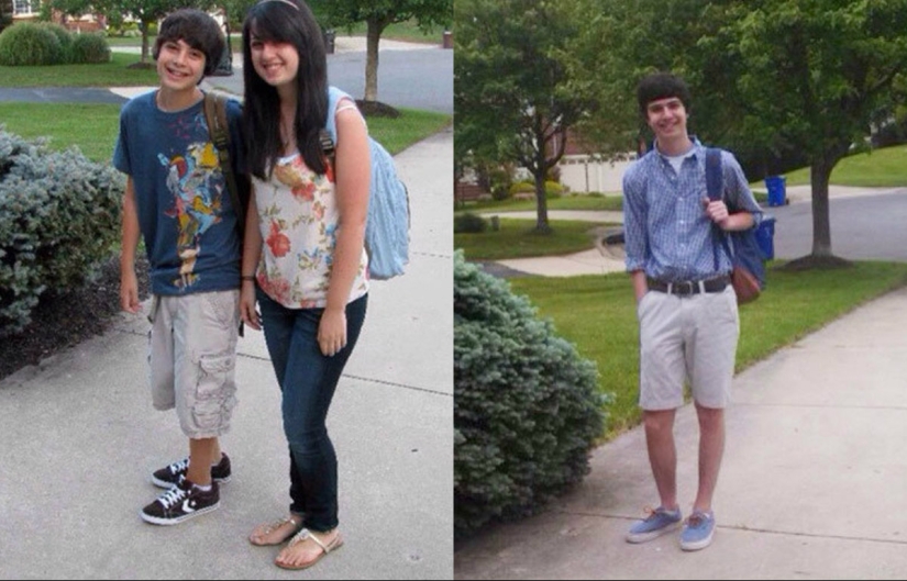 How many years, how many winters: children on the first and last day of school