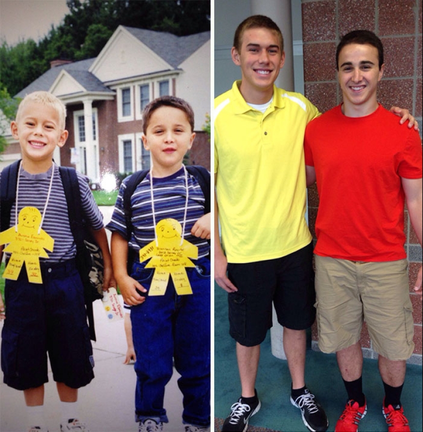 How many years, how many winters: children on the first and last day of school