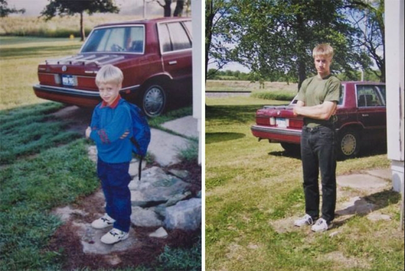 How many years, how many winters: children on the first and last day of school