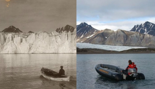 How the Arctic is melting: an impressive comparison of the frames of the XX century and modern