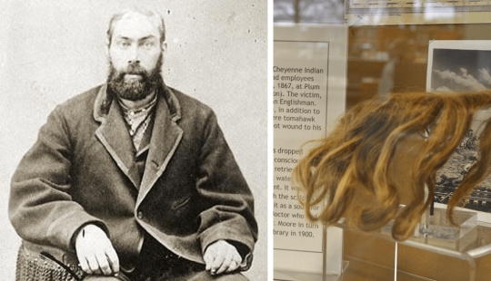 How the Indians scalped an Englishman, and he survived and gave the scalp to the museum: the story of William Thompson