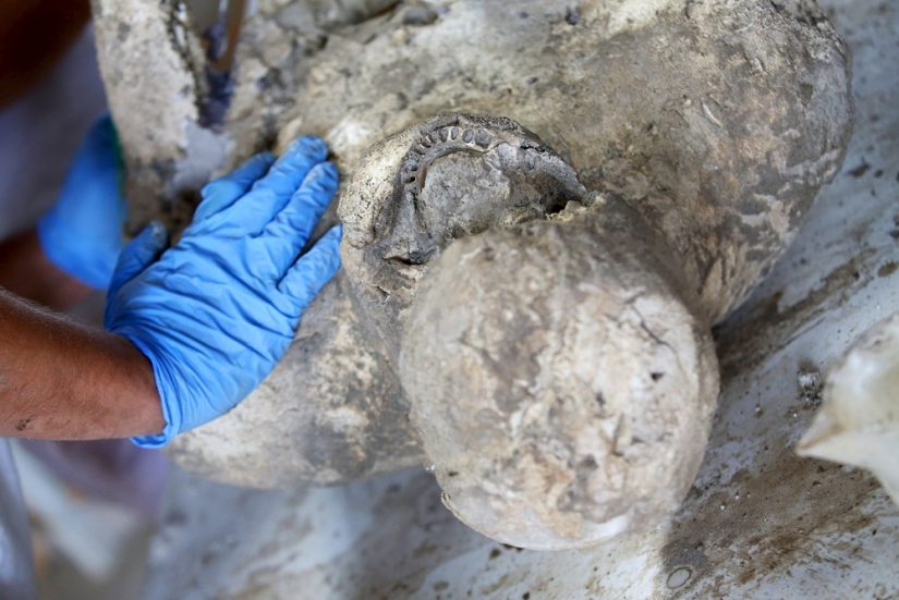 How the inhabitants of Pompeii died