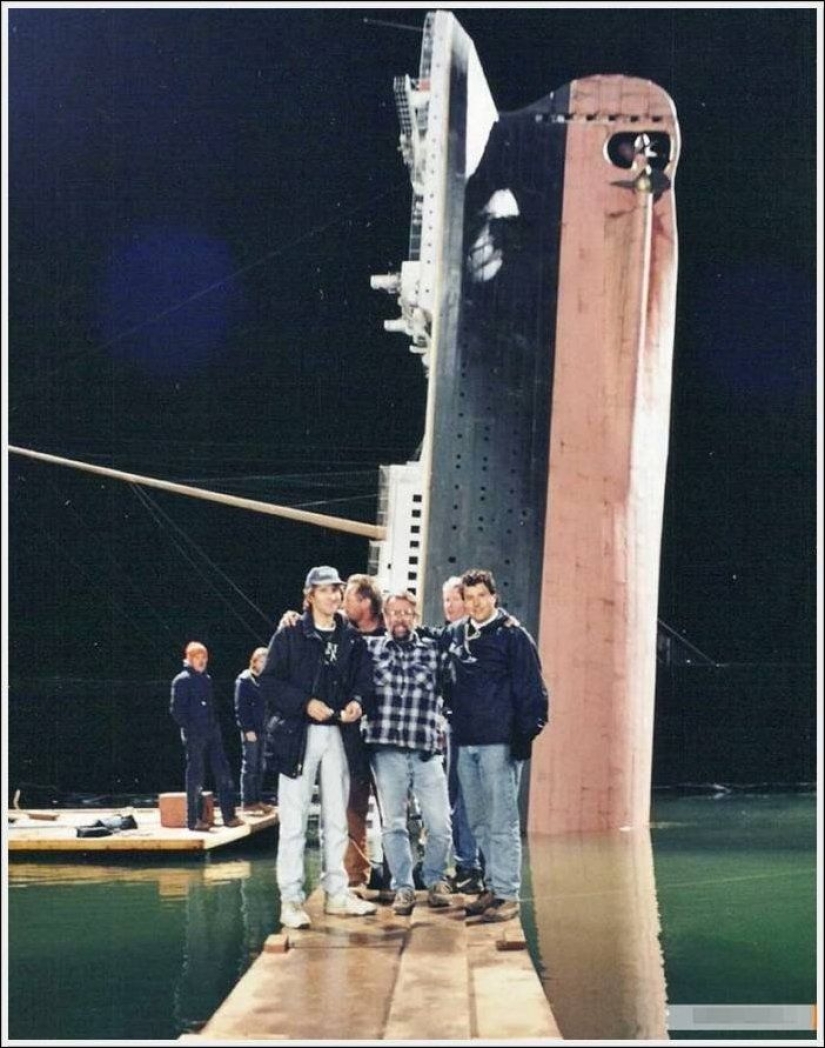 How the Titanic was filmed: rare photos from the filming