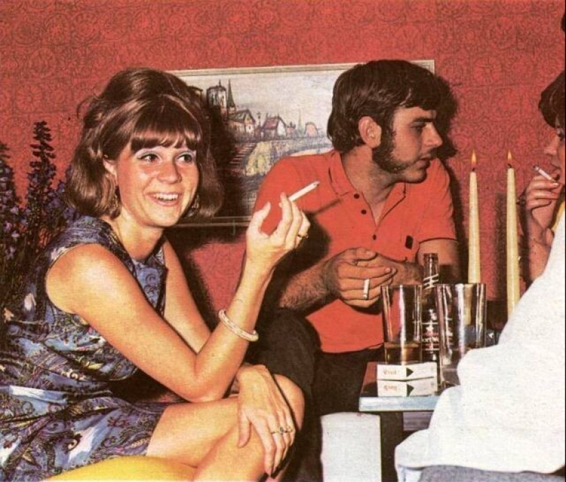 How they lit up at parties in the 1970s