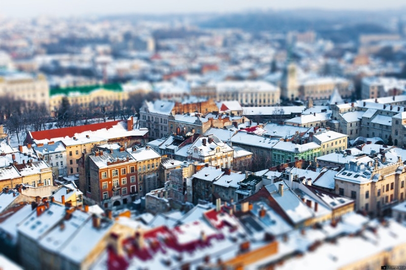 How to look like famous city in tilt-shift photographs