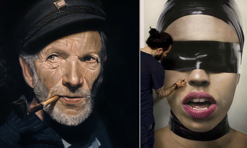 Hyperrealism in the paintings of Mike Dasras