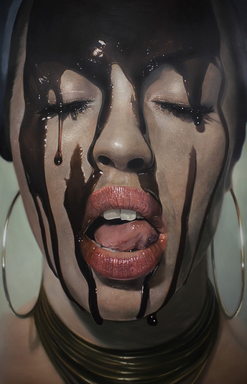 Hyperrealism in the paintings of Mike Dasras