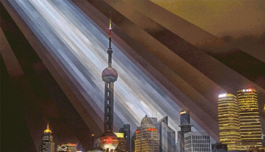 Hypnotic GIF images of Asian megacities