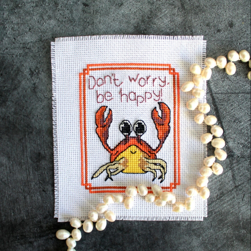 I Create Small And Simple Cross-Stitch Patterns