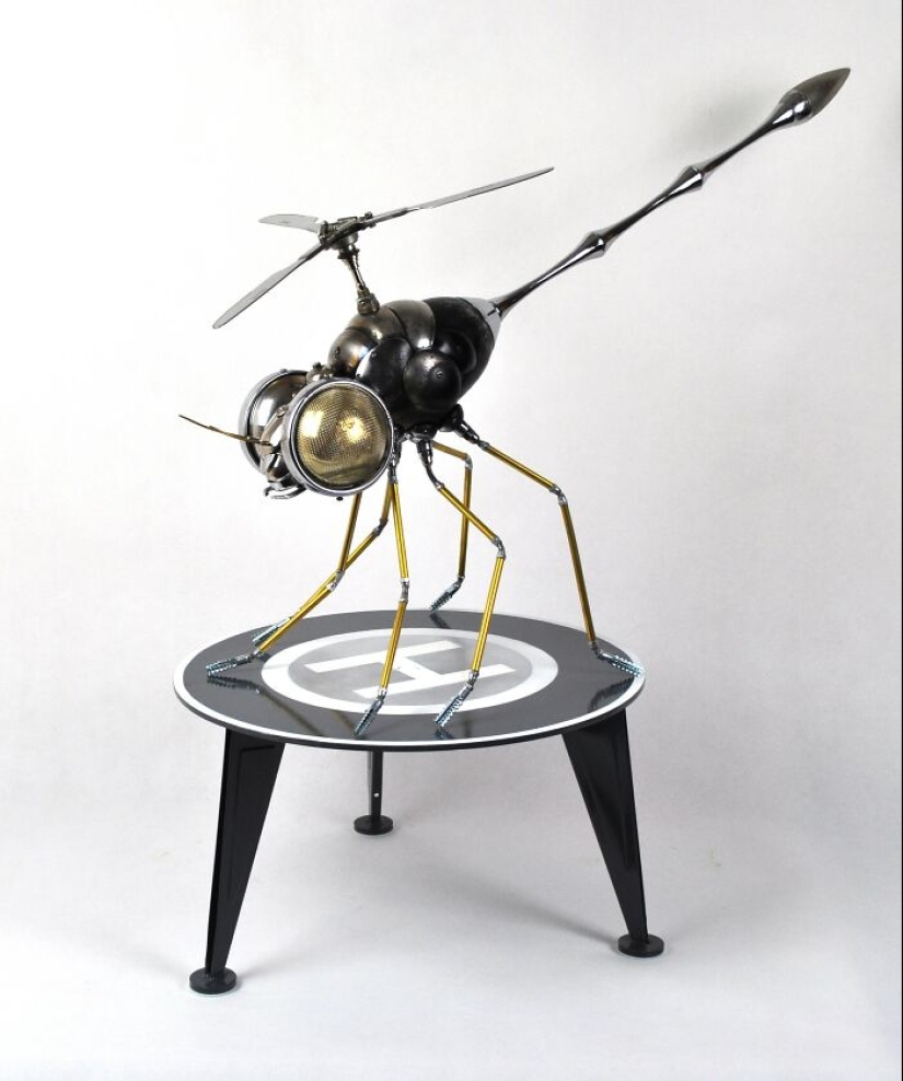 I Created These Unique Sculptures From Scrap Metal And Found Objects