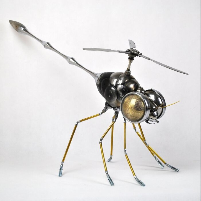 I Created These Unique Sculptures From Scrap Metal And Found Objects