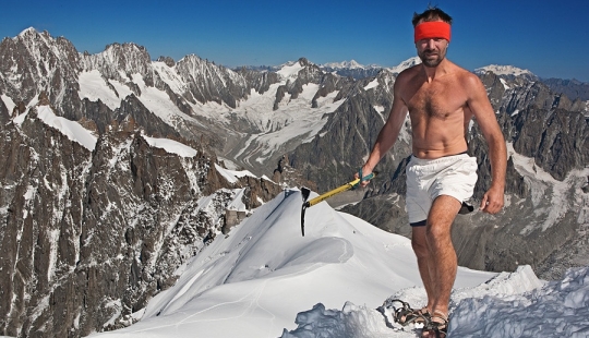 "Ice Man" Wim Hof, conquering the mountains in only shorts