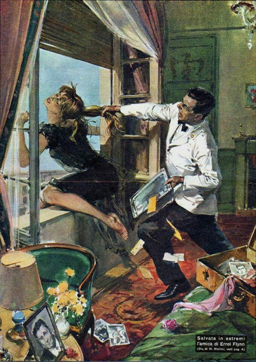 Illustrations by the master of stress and disaster Walter Molino