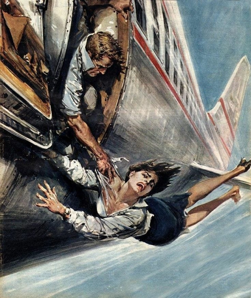 Illustrations by the master of stress and disaster Walter Molino