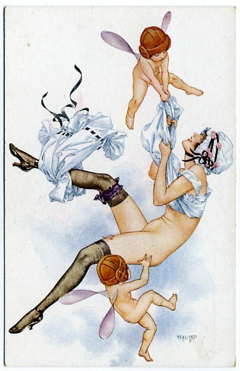 Illustrations of the legendary magazine La Vie Parisienne with a touch of eroticism in the Art Nouveau style