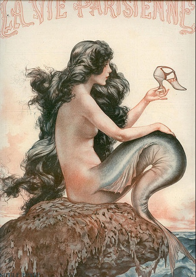 Illustrations of the legendary magazine La Vie Parisienne with a touch of eroticism in the Art Nouveau style