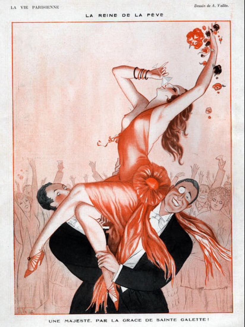 Illustrations of the legendary magazine La Vie Parisienne with a touch of eroticism in the Art Nouveau style