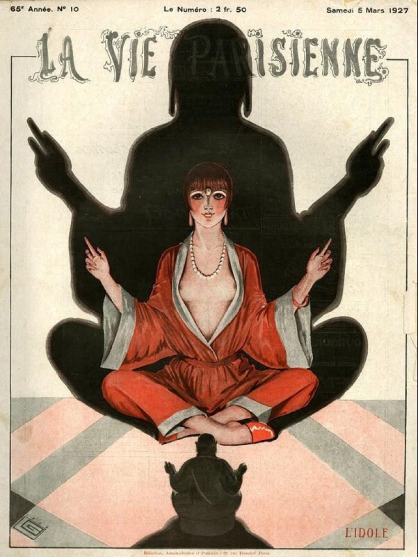 Ilustraciones de la legendaria revista La Vie Parisienne con un toque de erotismo en el estilo Art Nouveau