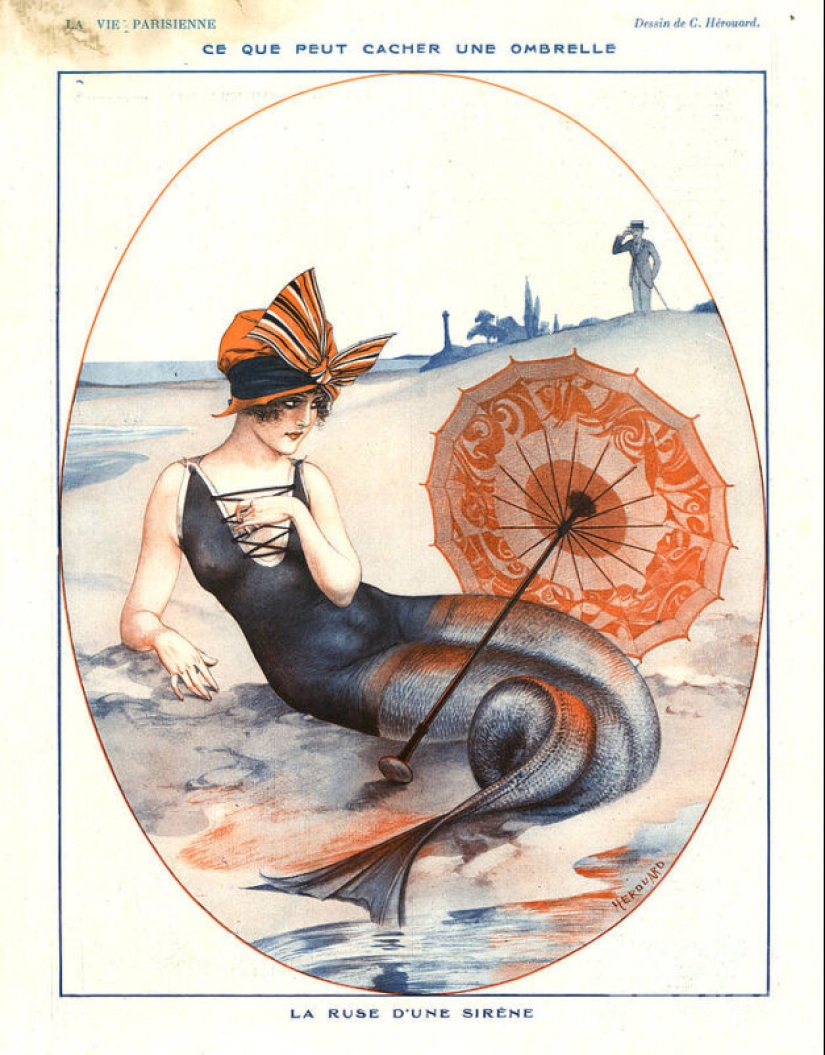 Ilustraciones de la legendaria revista La Vie Parisienne con un toque de erotismo en el estilo Art Nouveau