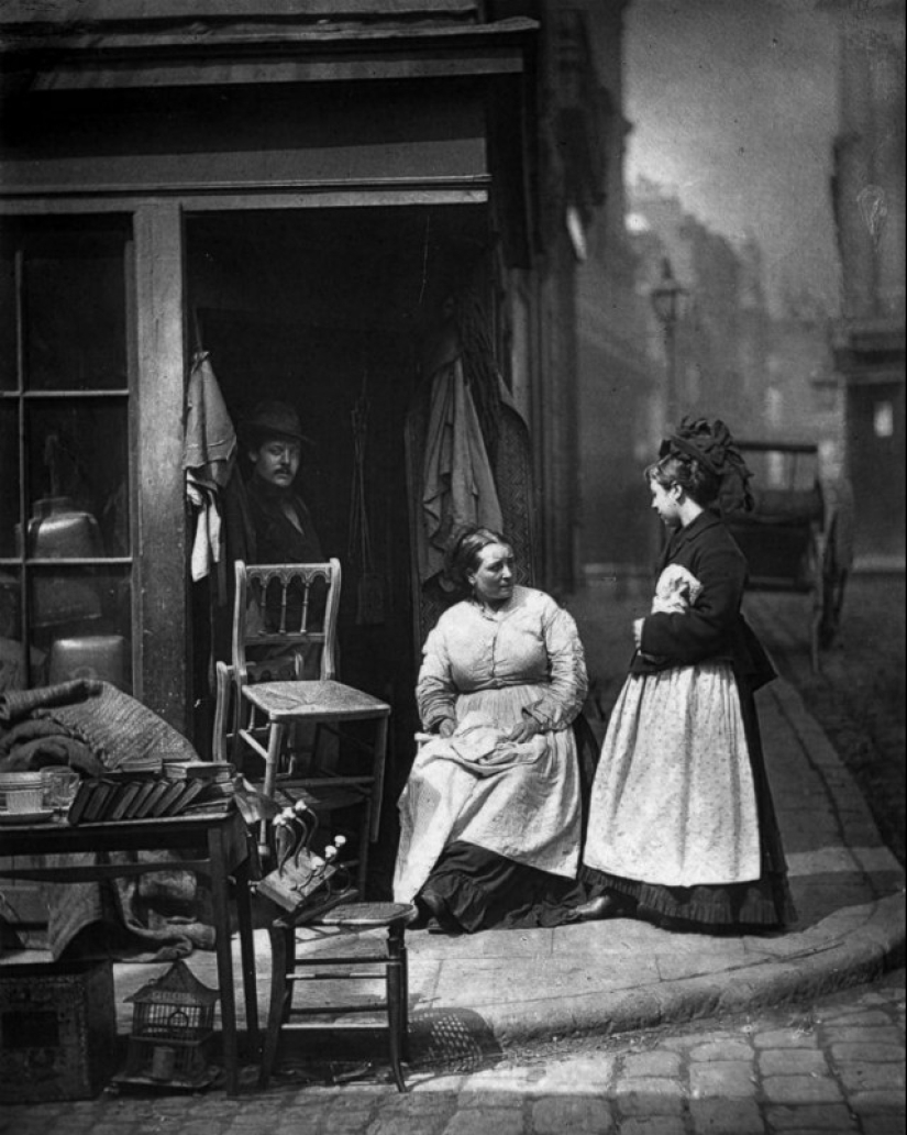 Impenetrable poverty on the streets of London in 1873-1877