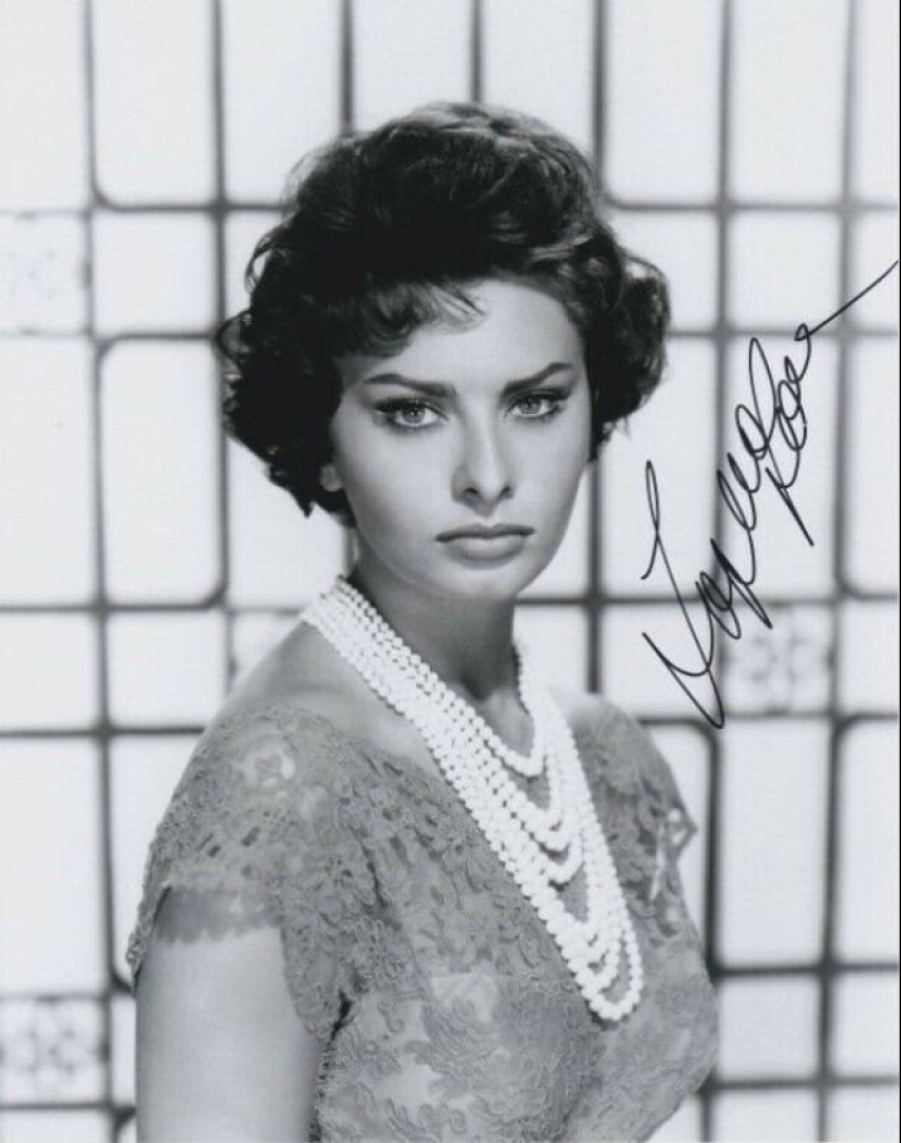 Impresionante Sophia Loren durante el rodaje de la película " Millionaire»