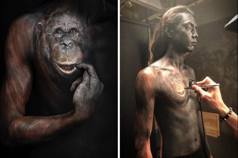 Impressive body art with special effects from Japanese SFX artist Amazing Jiro