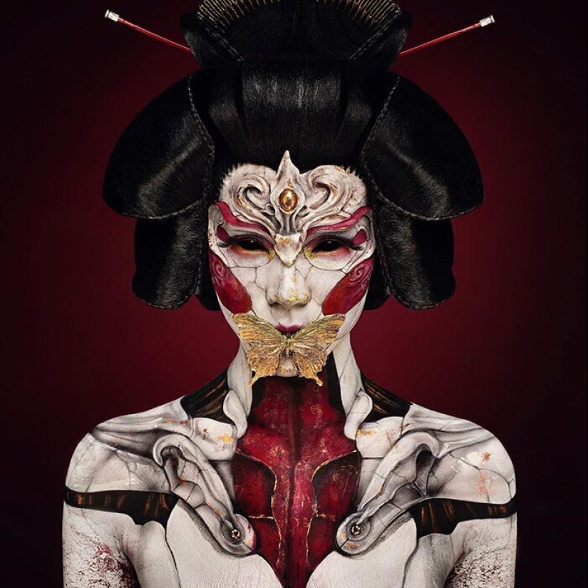 Impressive body art with special effects from Japanese SFX artist Amazing Jiro