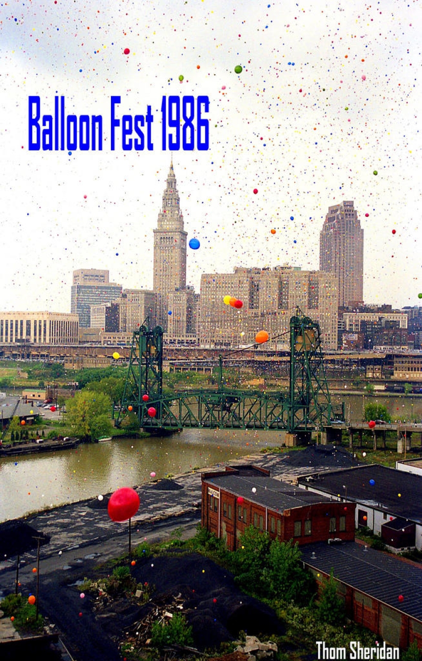 In 1986, Cleveland was attacked by ... balloons
