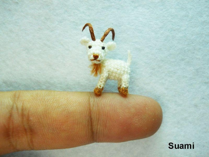 Increíbles artículos de punto y crochet en miniatura.