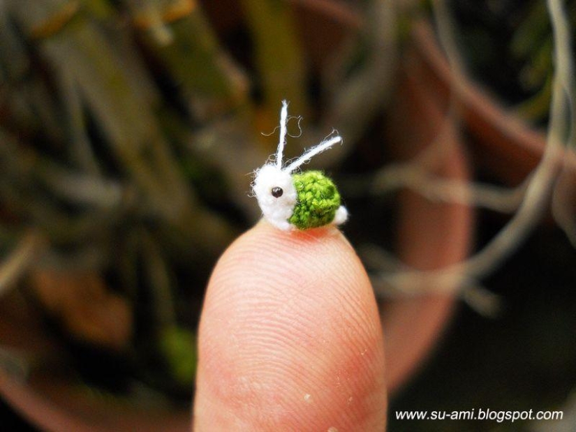 Increíbles artículos de punto y crochet en miniatura.