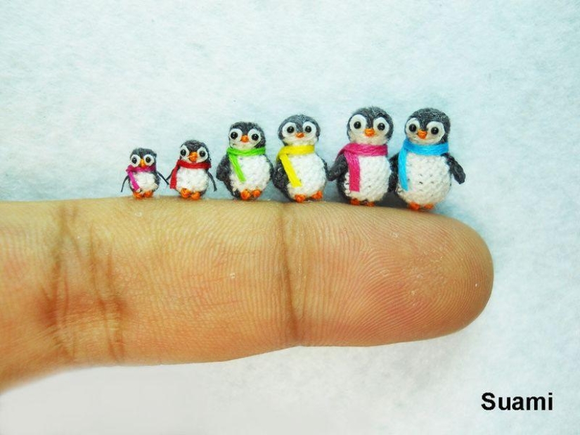 Incredible miniature knitted and crocheted items