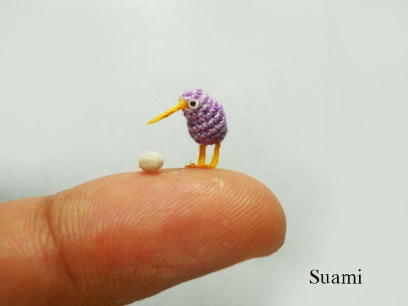 Incredible miniature knitted and crocheted items