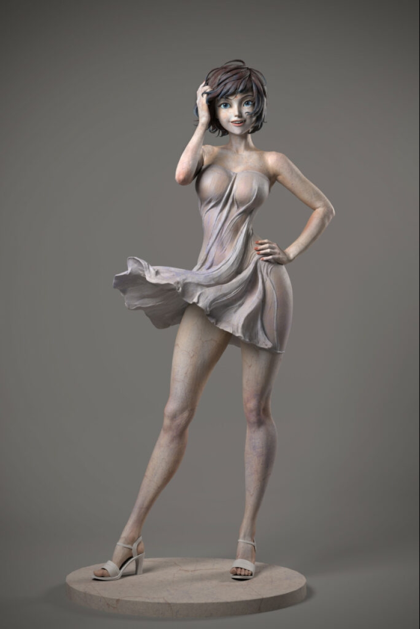 Incredible works of digital 3D sculptor Qi Shen Luo