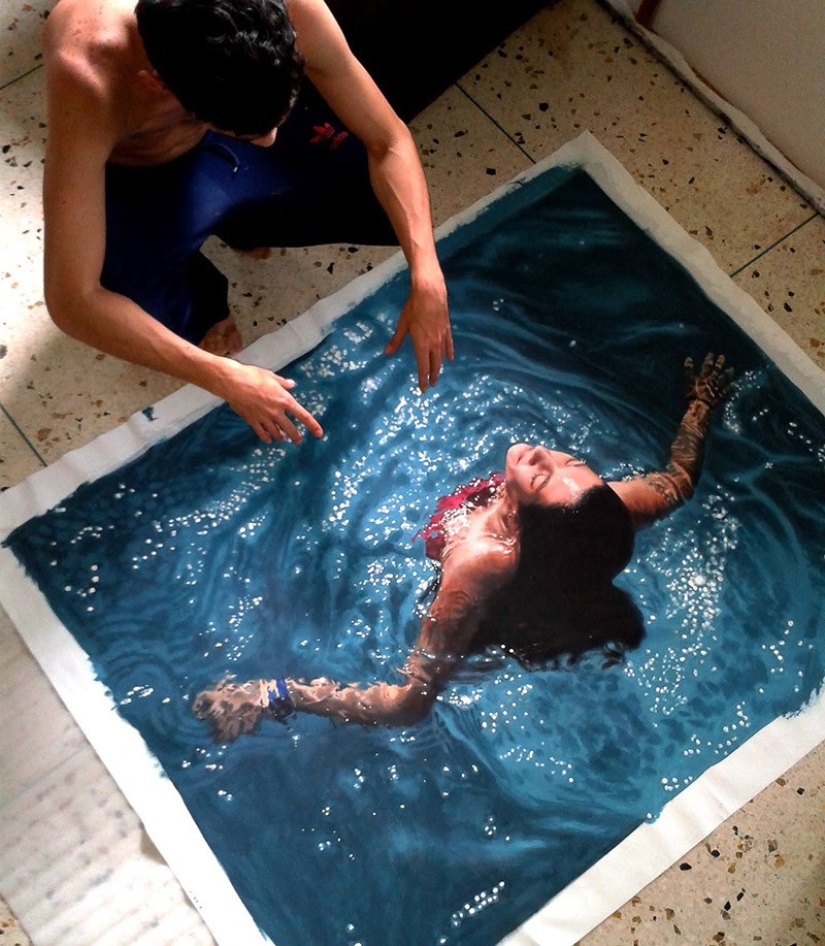 Incredibly realistic water fantasies of Gustavo Nunez