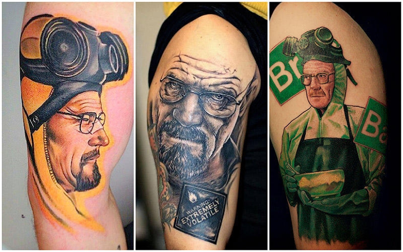 Incredibly realistic Walter White tattoos