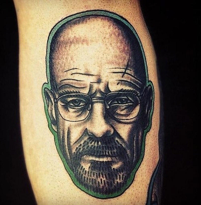 Incredibly realistic Walter White tattoos