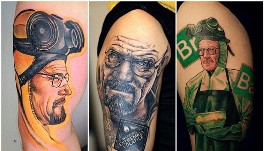 Incredibly realistic Walter White tattoos