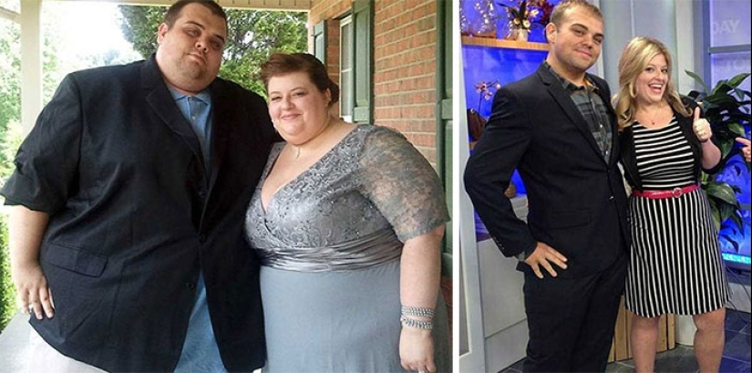 Inspiring photos of couples before and after losing weight together