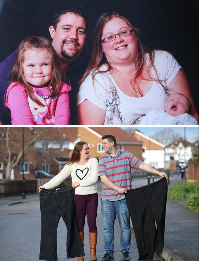 Inspiring photos of couples before and after losing weight together