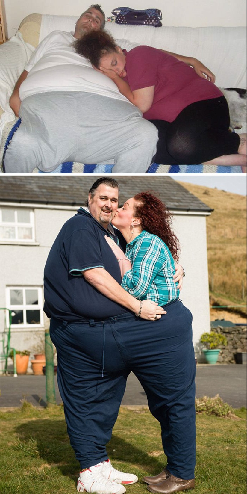 Inspiring photos of couples before and after losing weight together