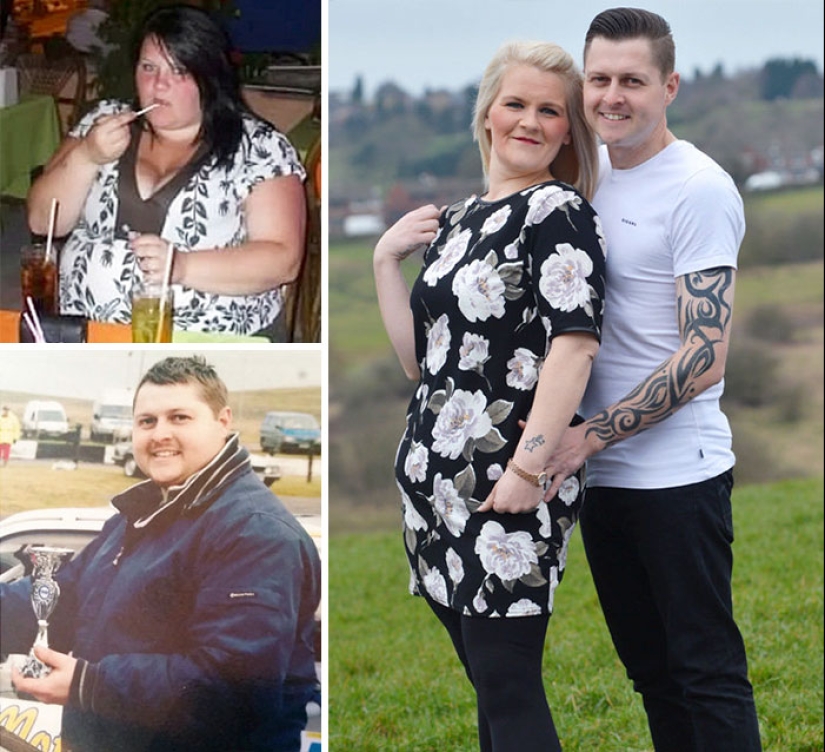 Inspiring photos of couples before and after losing weight together