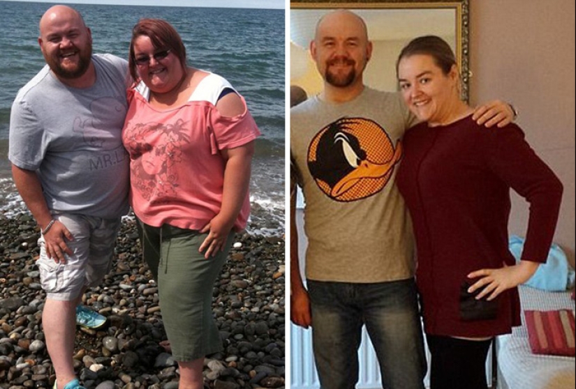 Inspiring photos of couples before and after losing weight together