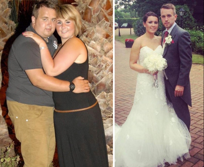 Inspiring photos of couples before and after losing weight together