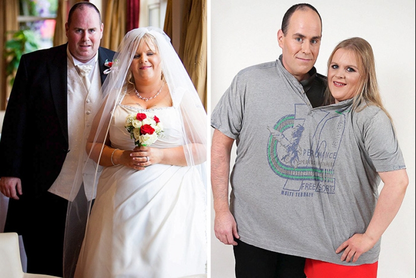 Inspiring photos of couples before and after losing weight together